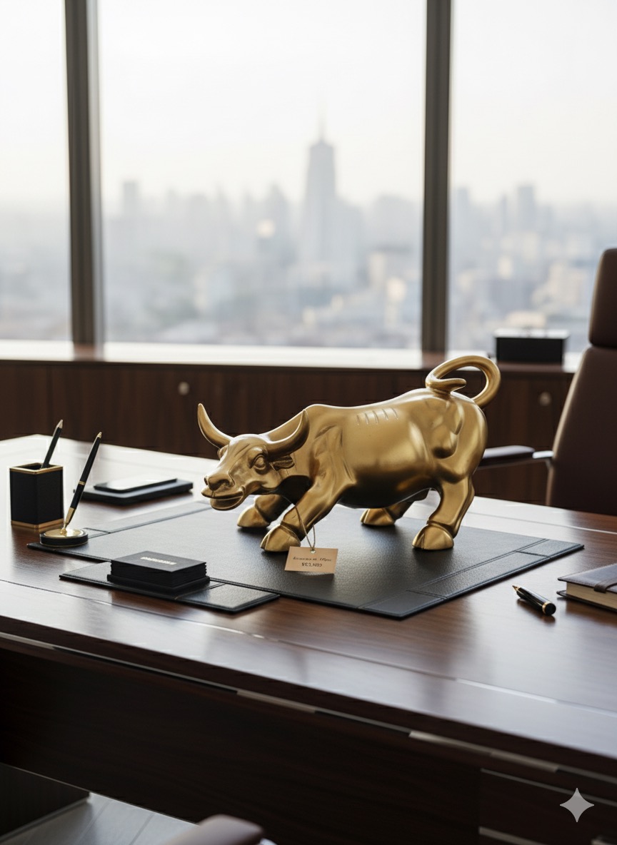 CHARGING BULL STATUE