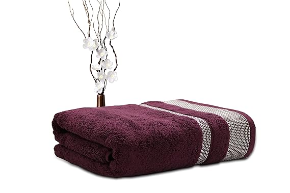 Spaces opulent bath towel-Deep Burgundy