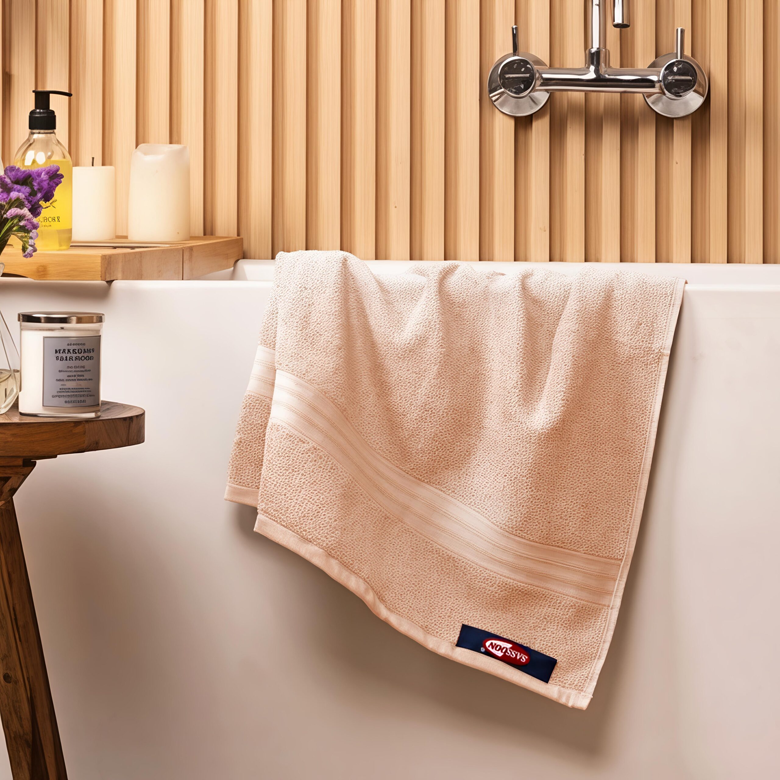 Sassoon kama bath towel-light orange