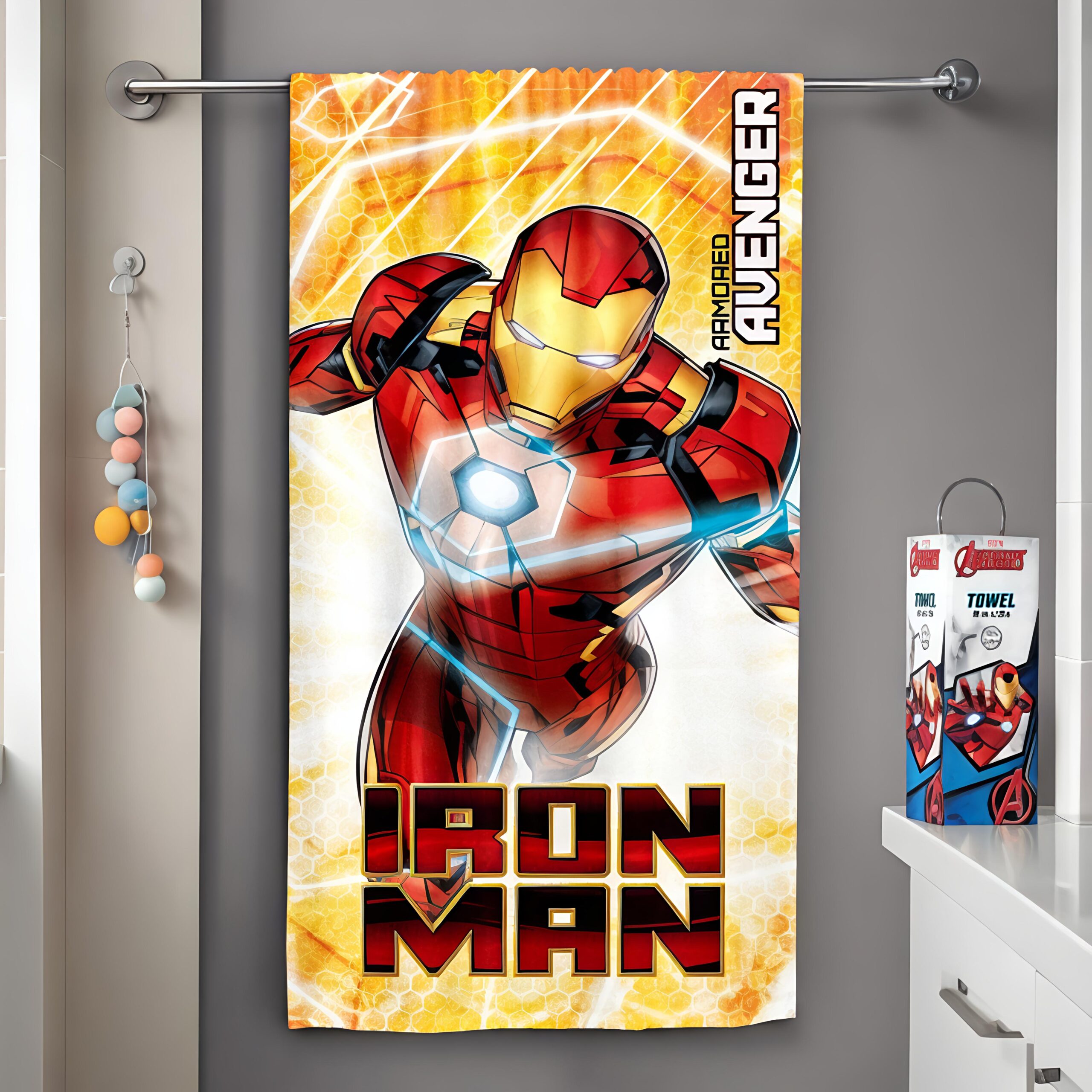 Iron Man Armored Avengers Bath Towel
