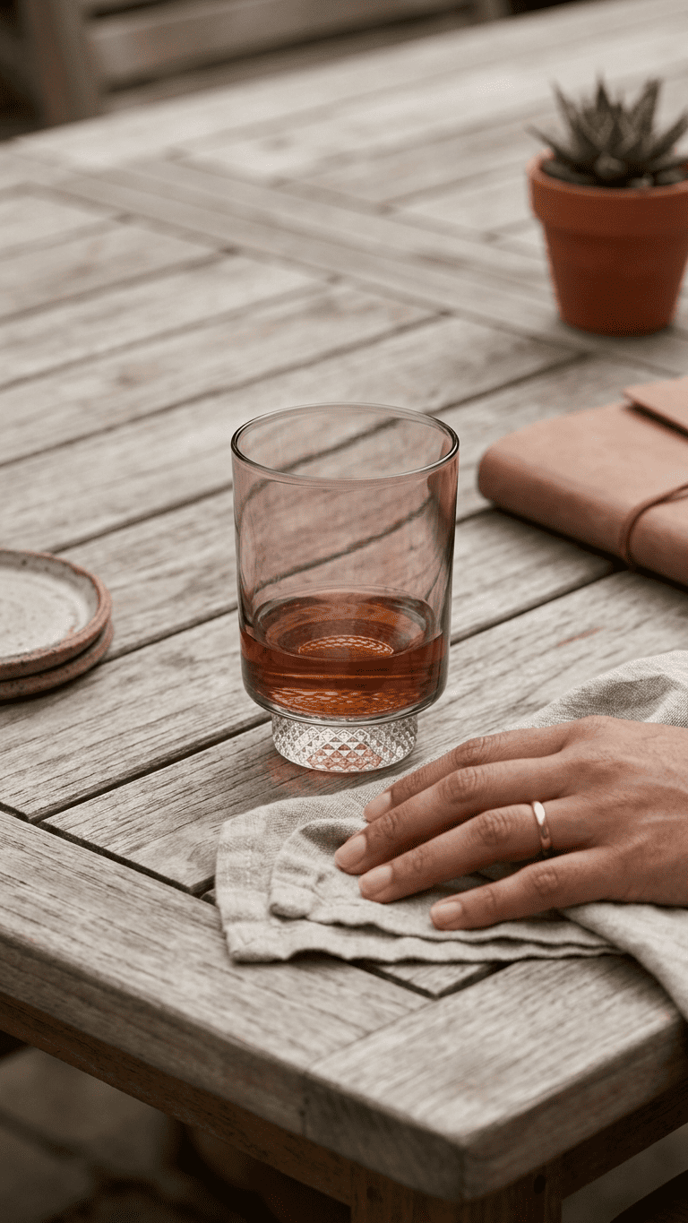 Rose Pink Textured Base Glass Tumbler