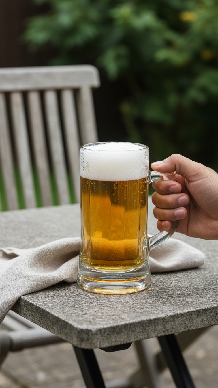 Clear Glass Beer Mug