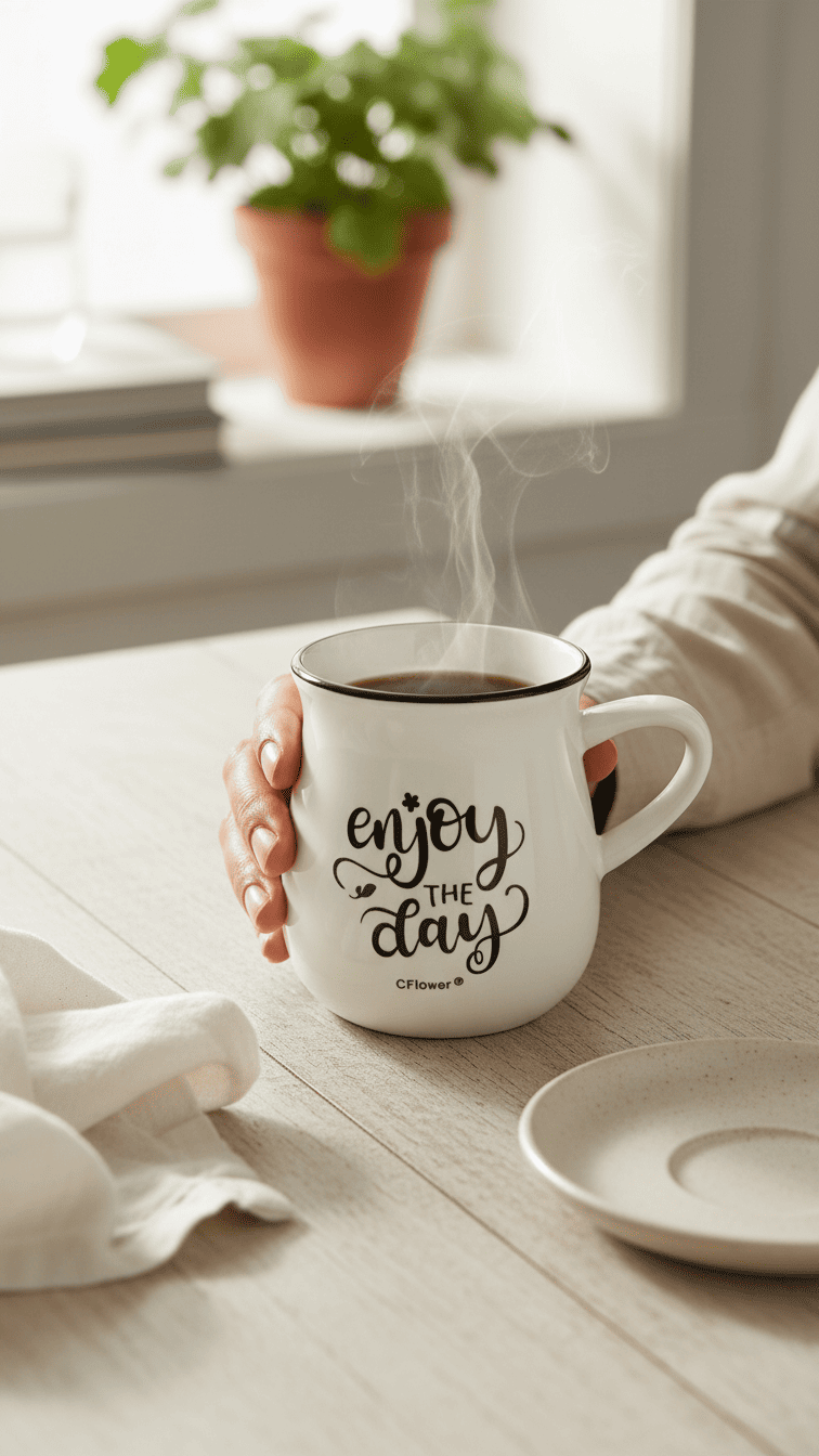 Enjoy The Day Ceramic Coffee Mug