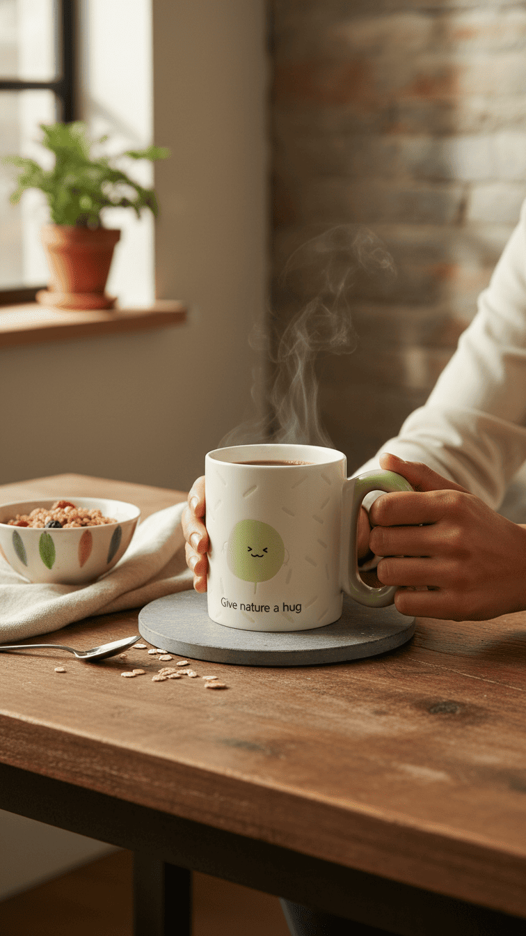 Give Nature A Hug Ceramic Coffee Mug