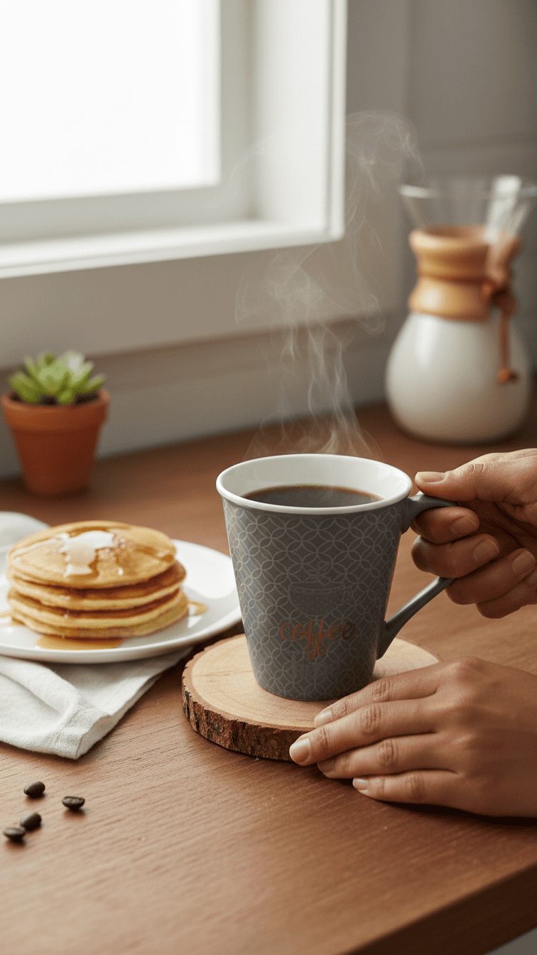 Coffee Pattern Ceramic Mug