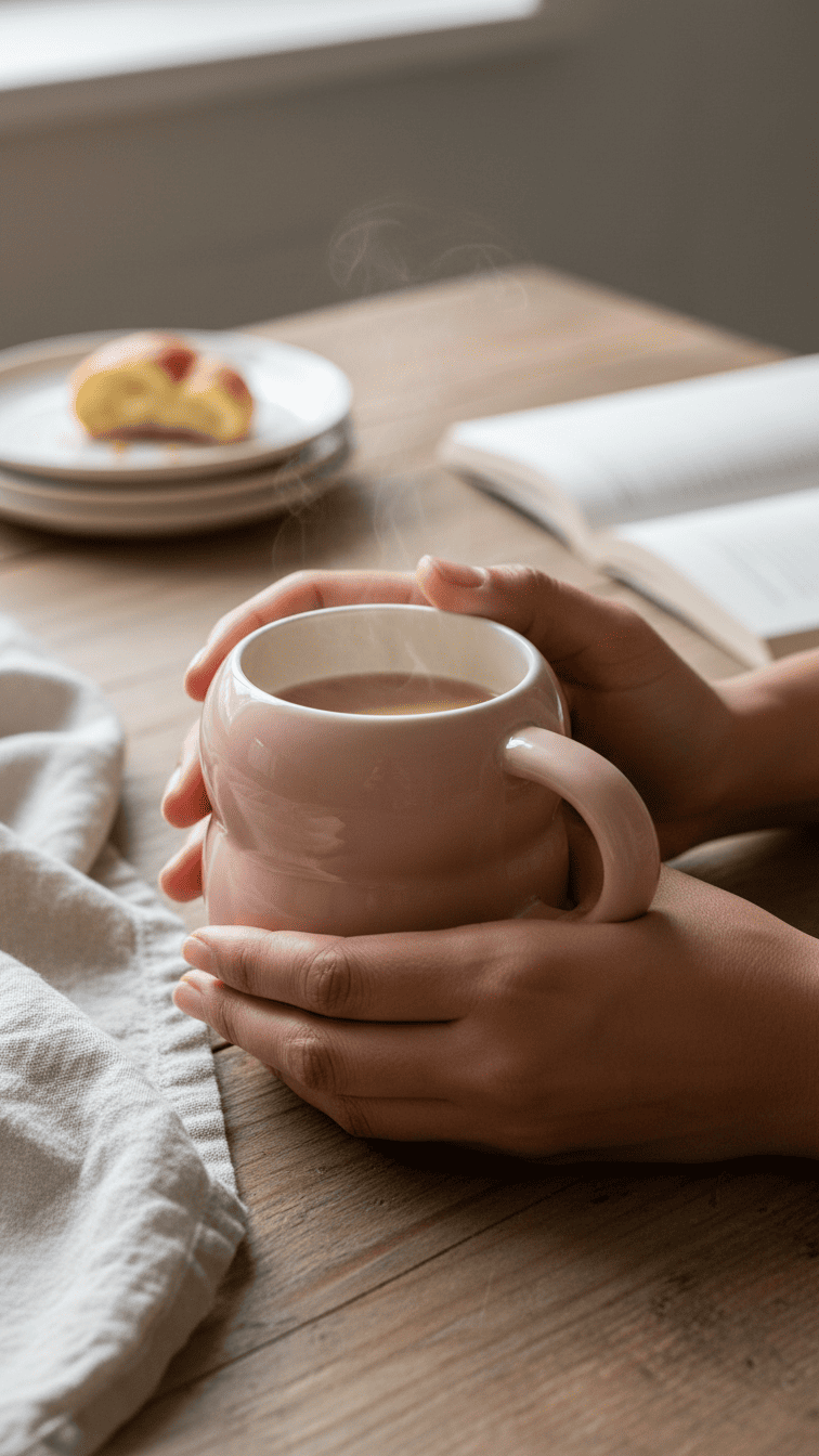 Striped Ceramic Coffee Mug