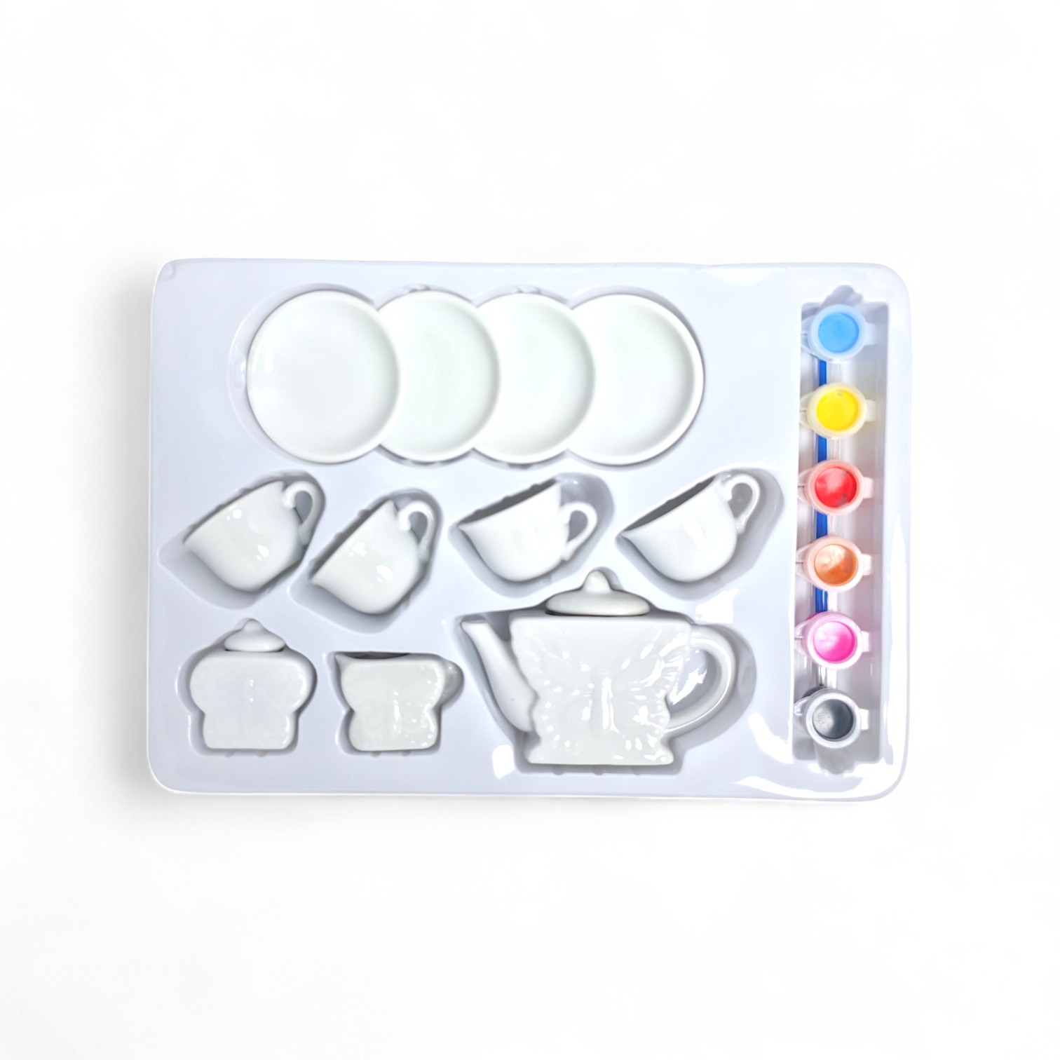 DIY Ceramic Tea Set Painting Kit