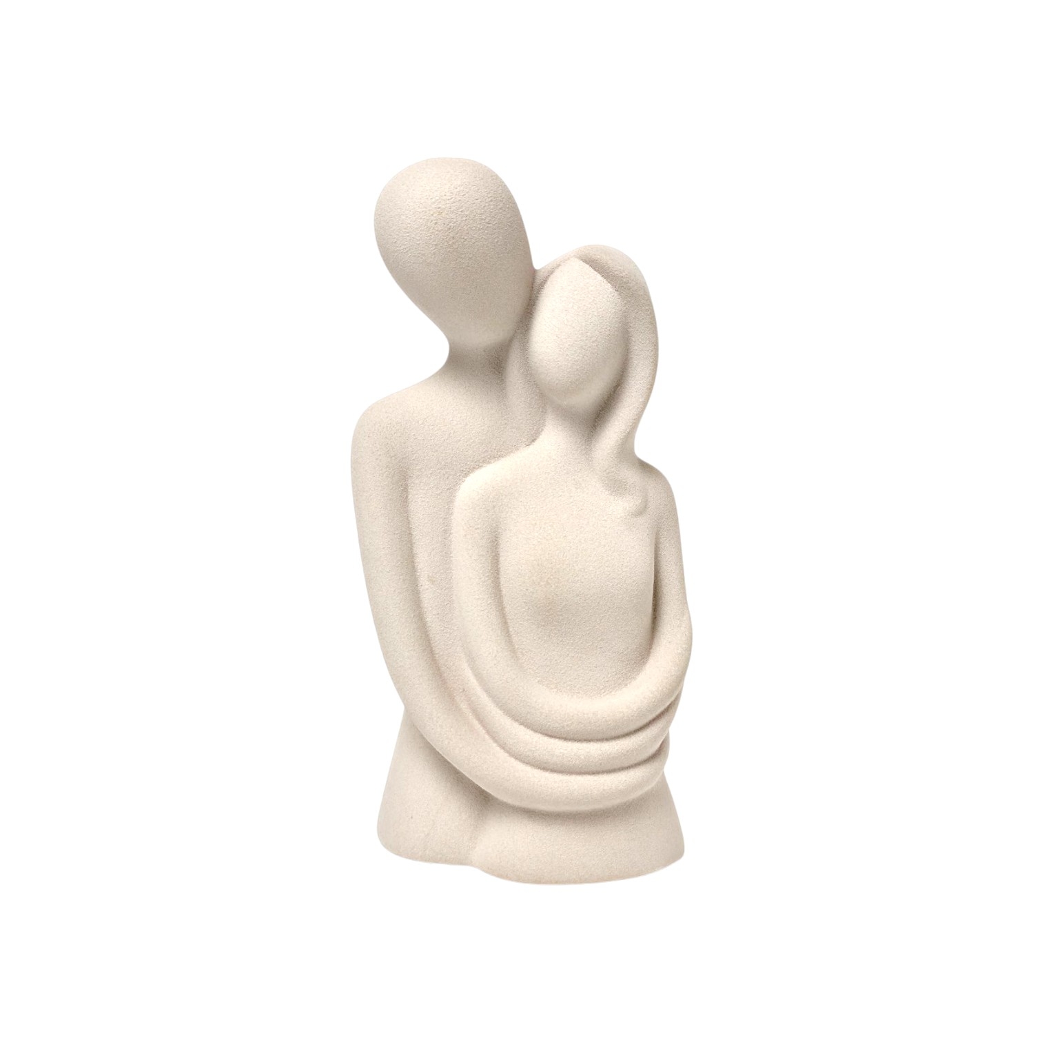 Abstract Couple Embrace Sculpture