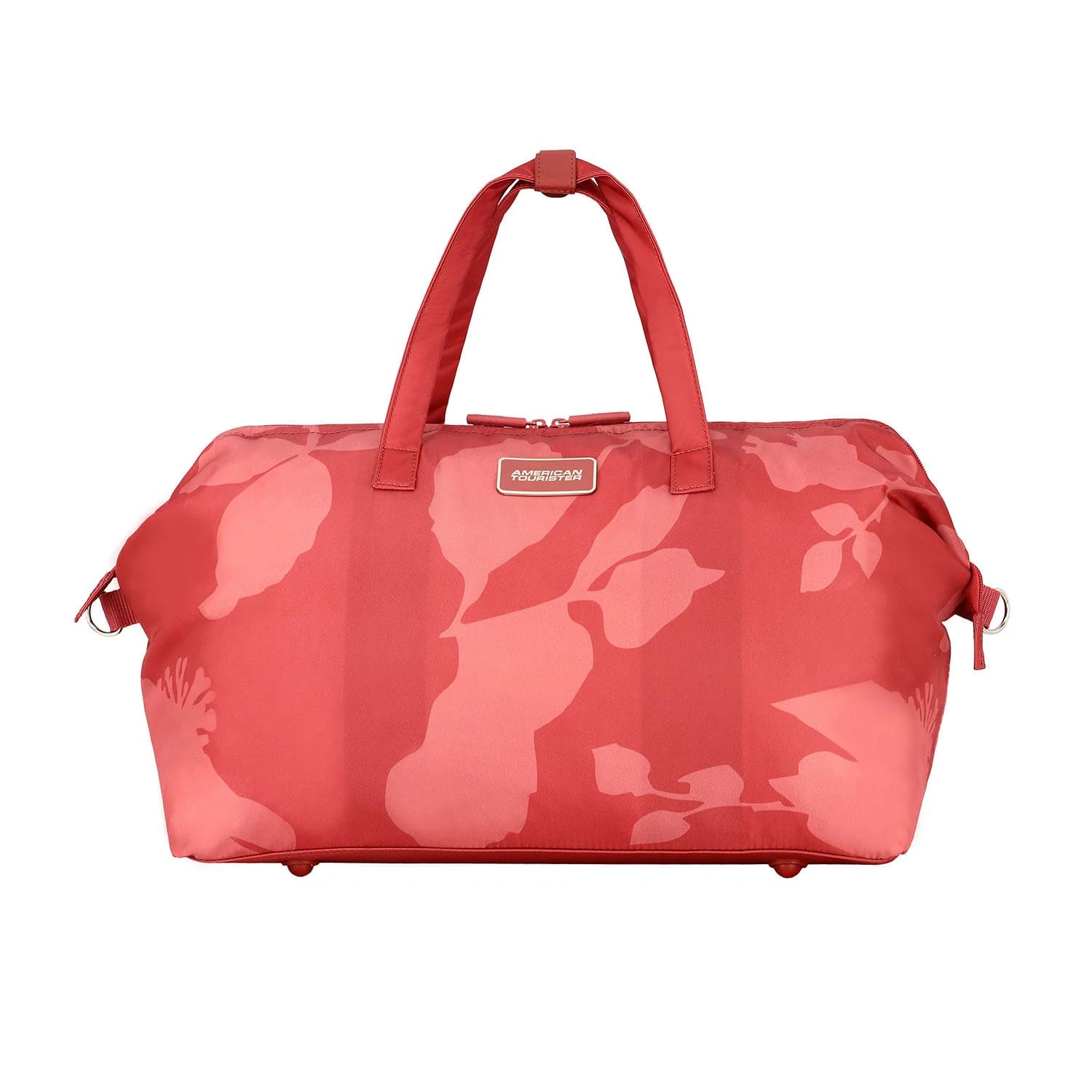 American Tourister Red Floral Duffle Travel Bag