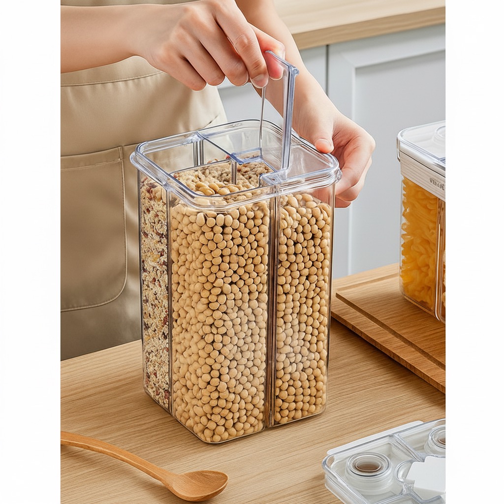 Cereal Storage Container with Dividers