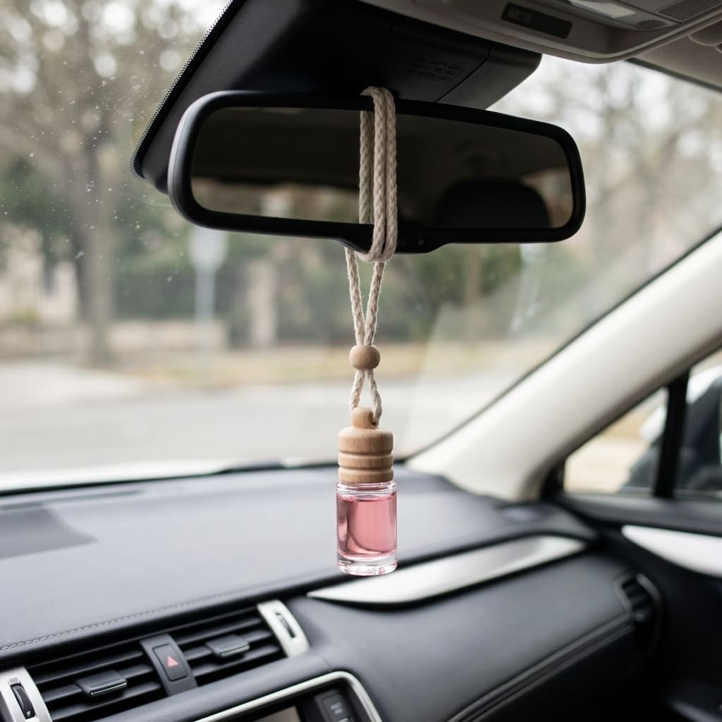 Car Hanging Fragrance Diffuser With Wooden Beads